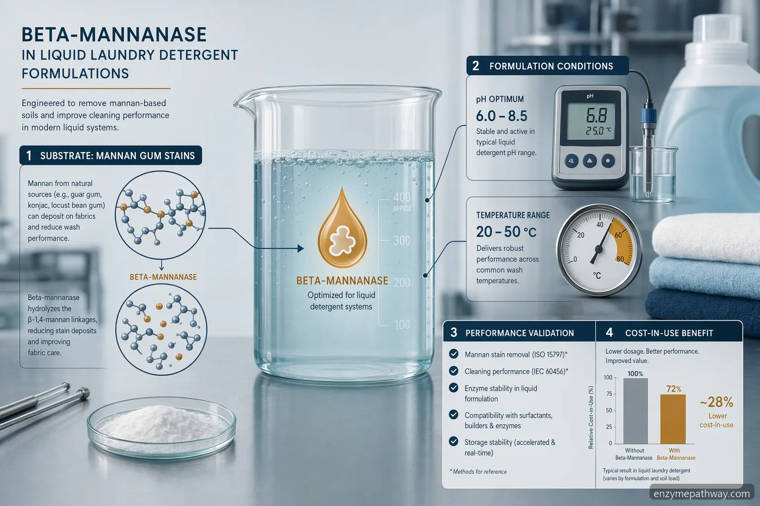 new liquid tide w mannanase fluorescent diagram in laundry detergent Mannanase formulations — enzyme benefits overview